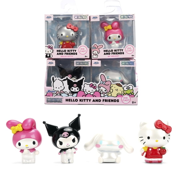 Jada Toys Hello Kitty Metalfigs Wave 2 – Sanrio Figure, 2.5” Die-Cast Collectible(One Piece, Styles May Vary)
