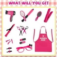 thumbnail image 2 of Pretend Play Hair Salon Set for Little Girls, Girl Makeup Kit, Toddler Toys Doll Accessories, Kids Hair Salon Playset Toys for 3 4 5 6 7 Year Old Girls Christmas Birthday Gifts, 2 of 5