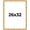 Gold Bamboo, variant on 26x32 Frame Brown Bamboo with Dark Coffee/Walnut Finish | Solid Wood Picture Frame Width 0.75