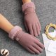 thumbnail image 1 of Guantes de terciopelo cálidos de invierno para mujer, otoño e invierno, para montar al aire libre, pantalla táctil, a prueba de viento, cálidos para conducir, 1 of 6