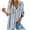 Gray, variant on Quaouag Womens Oversized Boyfriend Washed Cotton Shirts Women's Button Down Cotton Dress Shirts Long Sleeve Blouses V Neck Solid Casual