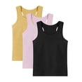thumbnail image 2 of [Brand Name] Girls Cotton Tank Top 3-Pack Multicolor Sleeveless Summer Tops Size 90-160,Size 3-4 T, 2 of 9
