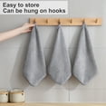 thumbnail image 4 of Jessy Home 12 Pack Dark Gray Washcloths for Bathroom 13x13 Inch Ultra Soft Hand Face Towels, 4 of 7