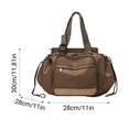 thumbnail image 5 of Women's Travel Tote Organizer Bag Multi-Pocket Large Capacity Handbag Convertible Crossbody, Backpack Style Water-Resistant, Lightweight Polyester, Fits Laptop, 32x35x23cm, Black Versatile, 5 of 6