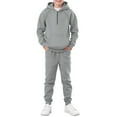 thumbnail image 3 of Abcomgle Sweatshirt Set for Girls Fleece Half Zip Long Sleeve Sweatshirts and Athletic Sweatpants Hooded Girls Activewear Sets,7-8 Years,Gray, 3 of 9