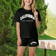 thumbnail image 2 of Summer Clothes For Girls Girls Summer Outfits Casual Lounge Set Short Sleeve T Shirt and Elastic Waist Shorts 2 Piece Clothing Sets, 2 of 4