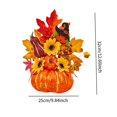 thumbnail image 5 of Calabaza de Halloween, modelo de calabaza falsa, adorno de calabaza artificial decorativo, decoración de Halloween para escritorio, hogar, regalos Estilo A, 5 of 5