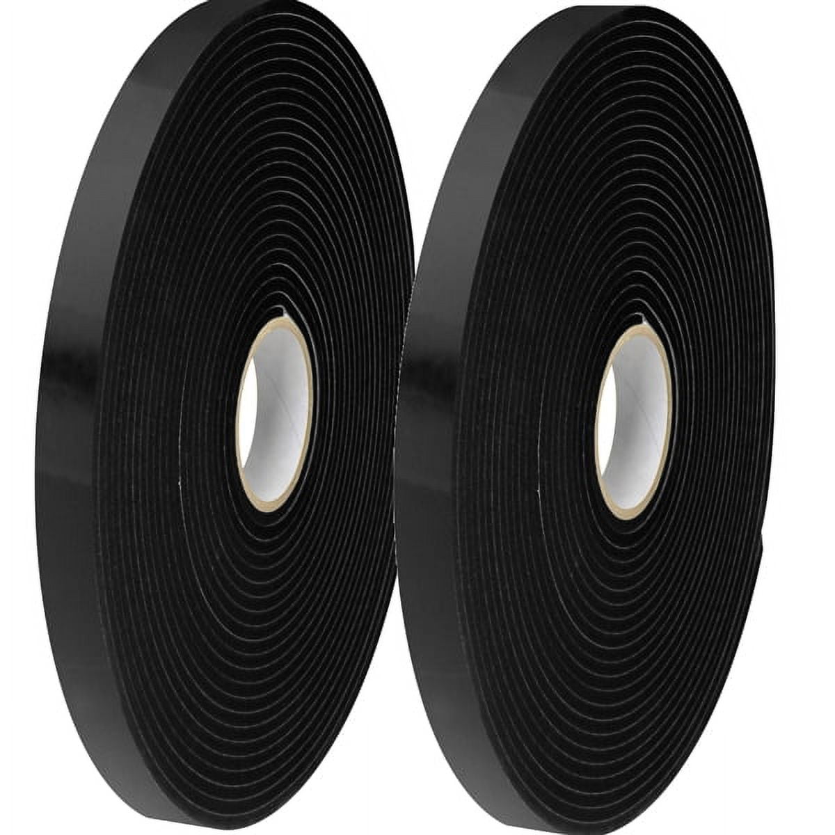 Tape Logic Double Sided Foam Tape 1/2" X 36 Yard (1/16" Thick Black) (2 Pack)
