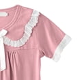 thumbnail image 4 of Auroural Toddler Girl Clothes 3T Children's Summer Solid Color Short-sleeved Turn-down Collar Dress Homewear Sleeping Dress For Kids 3-4 Years, 4 of 5