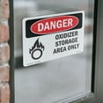 thumbnail image 4 of Oxidizer Storage Area Only OSHA Danger Vinyl Decal Label 18 Inch x 12 Inch - 5 Pack, 4 of 6