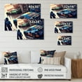 thumbnail image 4 of Designart Stock Car Pit Stop IV Canvas Wall Art, 4 of 5