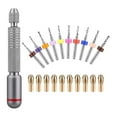 thumbnail image 3 of Dualoai Hand Drill Kit with 10Pcs Mini Pin Vise 360 Degree Rotation Compact Multipurpose, 3 of 7