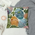 thumbnail image 2 of Nawypu Easter Pillow Covers Colorful Egg Pillow Case Happy Easter Wildflower Sage Bird Happy Spring Welcome Outdoor Decoration for Farmhouse Sofa Couch Party, 2 of 5