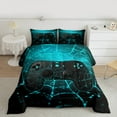 thumbnail image 2 of Manfei Boys Girls Video Game Bedding Comforter Set 2pcs,Abstract Gamepads Twin Comforter Sets Microfiber,Gothic Spider Web Breathable Bedding Set,Luxury Bedroom Decor,Reversible, 2 of 8