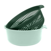 TACILIP Factory Food Grade Large Double Drainage Basket Plastic Sink Filter Basket Vegetable Fruit Storage Basket Set Kitchen Utensils, Birthday Gifts