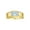 Aquamarine, variant on 14K Yellow Gold Classic 6X4MM Oval Amethyst & Sparkling Diamond Ring - Birthstone Jewelry for Men -Size 8
