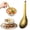 Gold, variant on ZOURIH Soup Spoons Stainless Steel Dinner Spoons Chinese Soup Spoon Mirror Polished Asian Soup Spoons for Bouillon Dessert Cereal Thai Miso Ramen,Gold