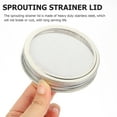 thumbnail image 2 of Jar Sprout Lids 8 Pcs Sprouting Jars with Bottles Strainer Wide Mouth Tops Stainless Steel, 2 of 6