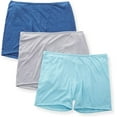 thumbnail image 2 of Women's Hanes 47HUBB Ultimate ComfortSoft Lounge Boxer - 3 Pack (Amazing Aqua/Grey Hthr 2X), 2 of 2