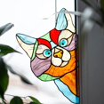 thumbnail image 2 of Atrapasueños de gato mirando, decoración divertida de la esquina de la ventana, decoración divertida de la esquina de la vidriera, pegatina de gato, 2 of 5