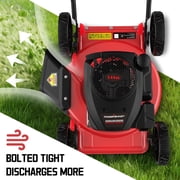 PowerSmart 144cc 18 Gas Push Lawn Mower, Steel Deck, 5-Position Height Adjustment
