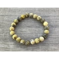 thumbnail image 6 of Yellow Turquoise Crystal Bead Bracelet 8mm, Wholesale Genuine Yellow Turquoise Stretch Gemstone Bracelet, Gift for Men & Women (5), 6 of 9