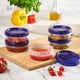 thumbnail image 2 of Recipientes de almacenamiento de alimentos PLASTICPRO Twist Cap 240 ml, paquete de 6, 2 of 8
