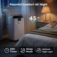 thumbnail image 5 of SIMZLIFE 14000 BTU Portable Air Conditioner with WIFI for Room, Portable AC Unit with Remote Control, White, 5 of 10