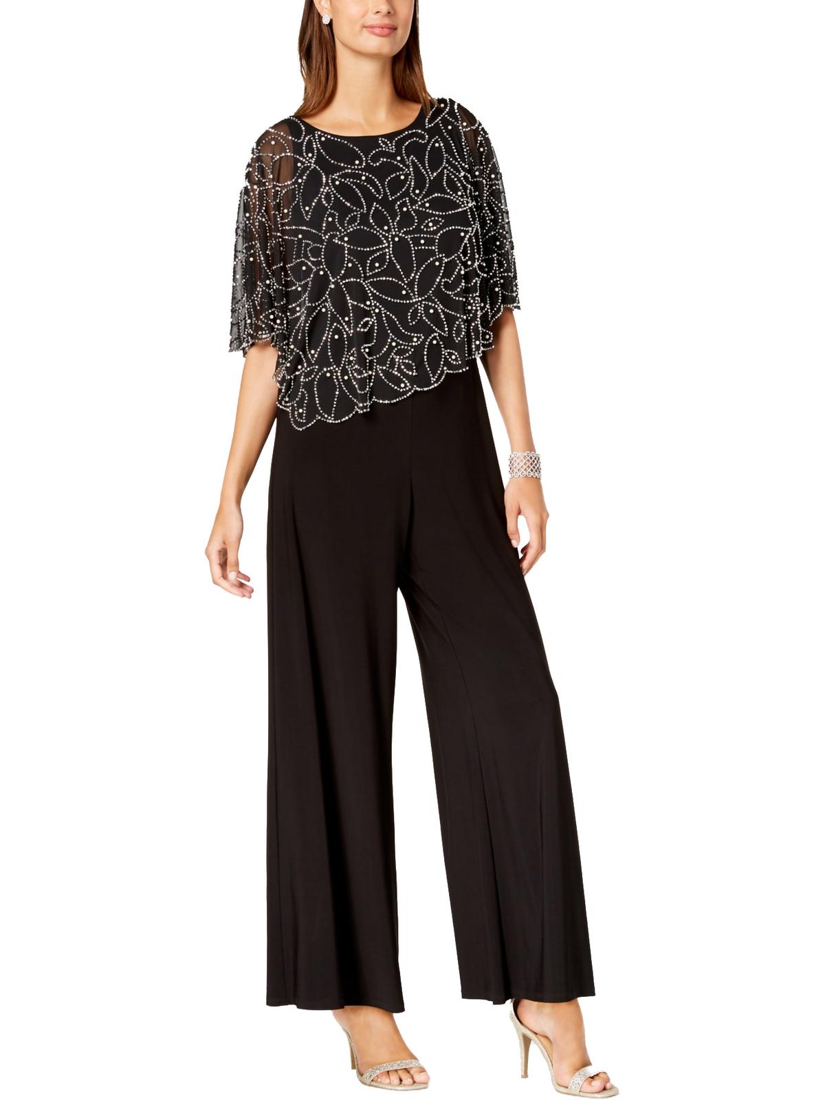 msk off the shoulder overlay jumpsuit