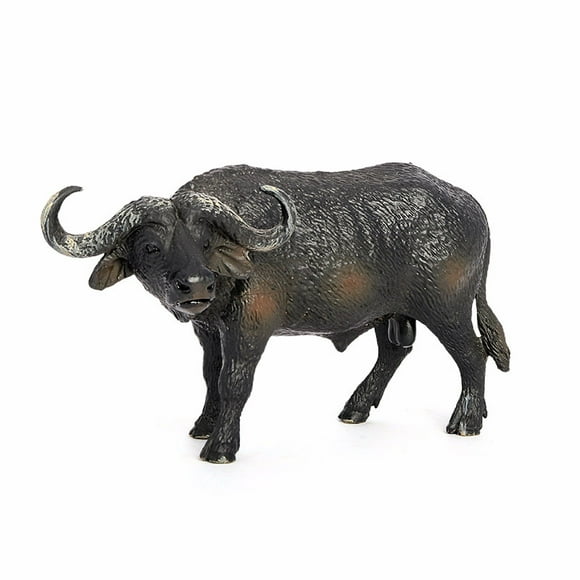 Animal Model Toy Simulation Buffalo Miniature Animal Toy Collection Figurine Cow Ornaments for Home Accessory Decor