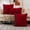 Red, variant on JGF844 Throw Pillow Covers, Weaving Soft Snowflake Velvet Solid Color Pillowcase, Decorative Cushion Cover for Seasonal Winter