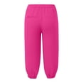 thumbnail image 5 of JJHGVB capris pants women's capris capri lounge pants mid-calf length Slacks Cropped Pant Drawstring Pants Preppy Lounge Pant Knee Length Capri Pants pantalones capri Elastic Waist Hot Pink XL, 5 of 5