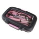 thumbnail image 2 of Juego de herramientas Stalwart de 15 piezas para el hogar con funda de transporte, color rosa, 2 of 5