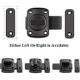 thumbnail image 3 of (Black, 55mm) Latch Bathroom Door Window Cabinet Swivel Latch Security Lock & Toilet Brushed Latch Lock, 3 of 5