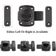 thumbnail image 3 of (Black, 55mm) Latch Bathroom Door Window Cabinet Swivel Latch Security Lock & Toilet Brushed Latch Lock, 3 of 5