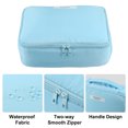 thumbnail image 3 of Unique Bargains 1 Pcs Makeup Bag Cosmetic Travel Bag Case Large Makeup Bag Make Up Brush Organizer Bag for Women Blue, 3 of 6
