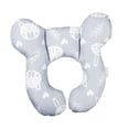 thumbnail image 2 of Almohada para el cuello del bebé,Almohada de apoyo para el cuello del bebé Reposacabezas en forma de U,Almohada de viaje para bebé con soporte para el cuello para recién nacidos y Oso gris, 2 of 9