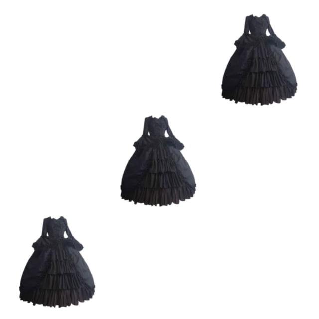Disfraz gótico medieval Auténtico Qarigey negro S