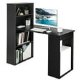 thumbnail image 1 of Costway Computer Desk Writing  Workstation Office w/6-Tier Storage Shelves Black, 1 of 10