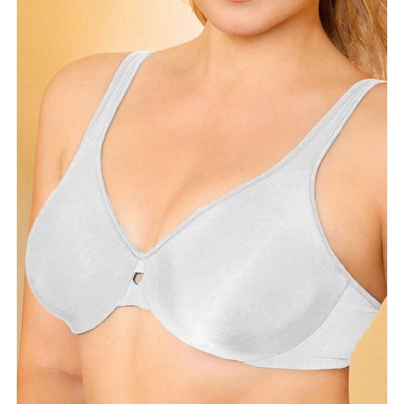 Women's Bali 0904 Lilyette Plunge Into Comfort Keyhole Minimizer Bra (Pearl 38DDD)