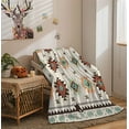 thumbnail image 3 of Southwestern Weighted Thick Throw Blankets, Southwest American Pattern Boho Western Cozy Warm Bed Couch Blanket, Aztec White Fleece Flannel Throws to Decorate The Room and Bedroom, 3 of 4