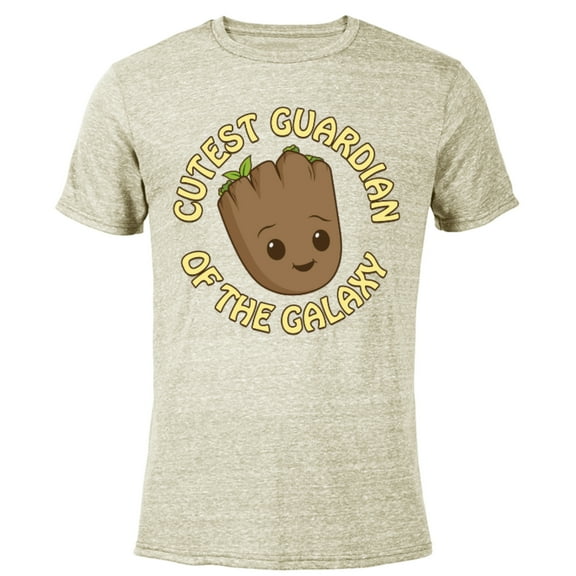 Marvel Studios I Am Groot Cutest Guardian in the Galaxy - Short Sleeve Blended T-Shirt for Adults - Customized-Yellow