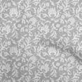thumbnail image 1 of oneOone Viscose Jersey Gray Fabric Asian Floral Sewing Craft Projects Fabric Prints By Yard 60 Inch Wide, 1 of 4