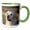 Green/White, variant on 3drose, Yellow Labrador Retriever Dog - Na02 Zmu0100 - Zandria Muench Beraldo, 11oz Magic Transforming Mug