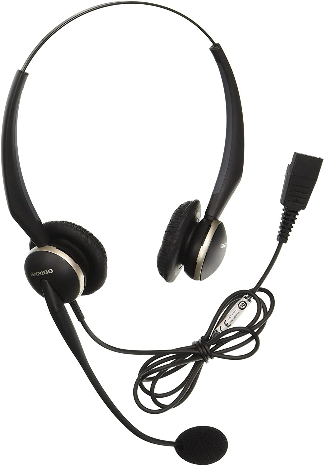 Used Jabra GN2100 Duo Quick Disconnect (QD) Wired Black) - Walmart.com