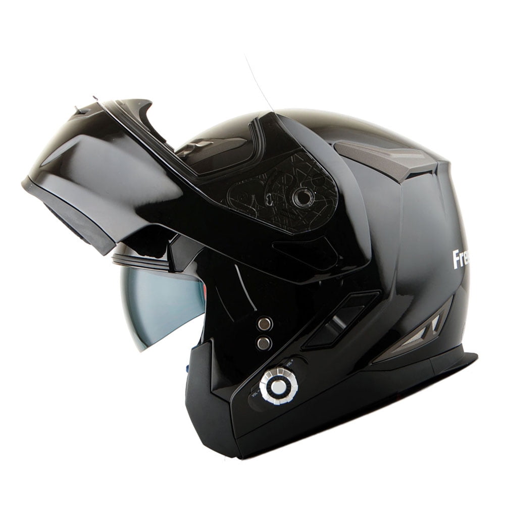 Martian Motorcycle Bluetooth Helmet Full Face Dual Visor Bluetooth Headset: HM-BH2 Glossy Black