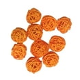thumbnail image 6 of EHJRE 10pcs 3cm Twig Orbs Balls Holiday Decorative Rattan Wicker Balls Vase Filler orange, 6 of 6