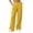 Yellow, variant on Tumotour Business Pant for Women Plus Size Stretchy Pleated Pull On Dress Trousers High Waist Elastic Wide-Leg Pants Work Trousers with Pocket