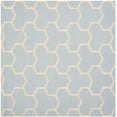 thumbnail image 2 of SAFAVIEH Cambridge Joshua Geometric Tessellation Wool Area Rug, Light Blue/Ivory, 8' x 8' Square, 2 of 7