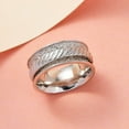 thumbnail image 3 of Shop LC  Anxiety Ring for Women 925 Sterling Silver Spinning Spinner Rings for Men Oxidized Concave Swirl Boho Jewelry Band Meditation Stress Relief Birthday Gifts for Women Size 9 Birthday Gifts, 3 of 9